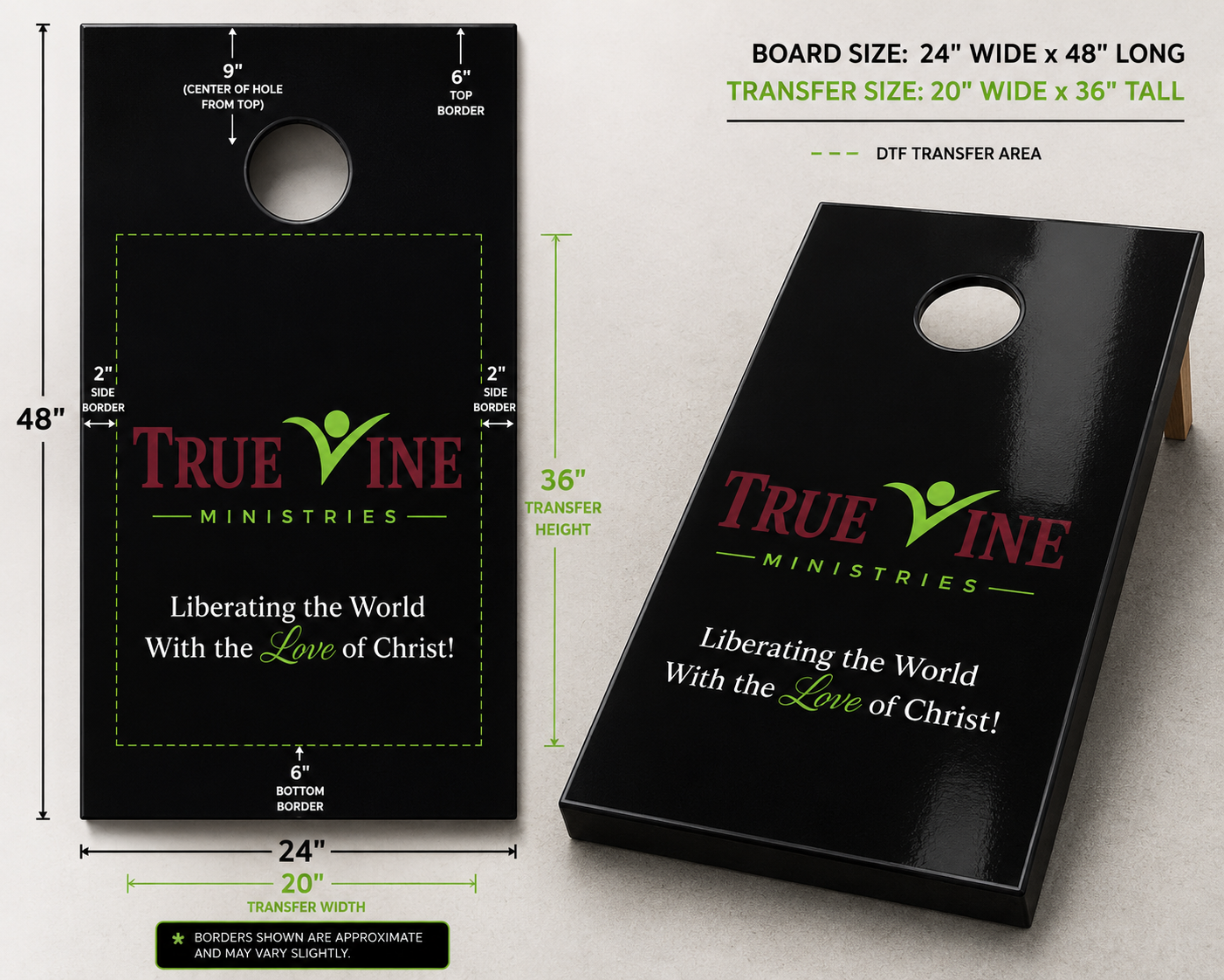 Customized Cornhole Set